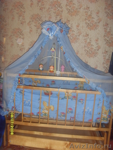 Детская кроватка голубого цвета - Изображение #2, Объявление #317094