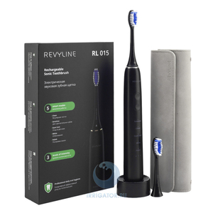Черная зубная щетка Revyline RL 015 с 5 режимами чистки - Изображение #1, Объявление #1731892